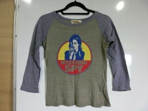 T【3く-35】【送料無料】HYSTERIC GLAMOUR ヒステリックグラマー/長袖 Tシャツ/フリーサイズ/レディース/トップス