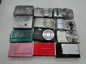 T【モ3-55】【60サイズ】▲未検品/デジカメ本体のみまとめてセット/fujifilm 富士フイルム FinePix 等 デジタルカメラ