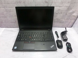 T【3お-43】【100サイズ】Lenovo レノボ ThinkPadL570 Core i5-2.5GHz メモリ：8GB/ノートパソコン/簡易動作確認済/※傷・汚れ・ヒビ有