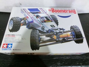 T【Q2-24】【140サイズ】未組立/タミヤ/1/10 電動RC4輪駆動レーシングバギー ブーメラン4WD/ラジコン