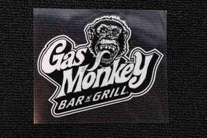 XL新品PVC防水 ガスモンキーガレージ GasMonkeyGarage 横ロゴ ステッカー XL 約15cm x 12cm 同梱可能