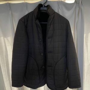 美品　マッキントッシュ【裏ボアファー】MACKINTOSH キルティングジャケット キルト 中綿 アウター 防寒 黒 ブラック 38 S〜M位