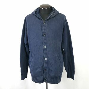  United Arrows /UNITED ARROWS* вязаный Parker /f-ti- кардиган [ мужской M/ темно-синий /navy] вязаный блузон /Tops/Cardigan*BH315