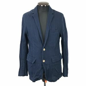 ジュンレッド/JUNRED★コットン生地/テーラードジャケット【2/メンズM/紺/navy】Jackets/Jumpers◆BH357