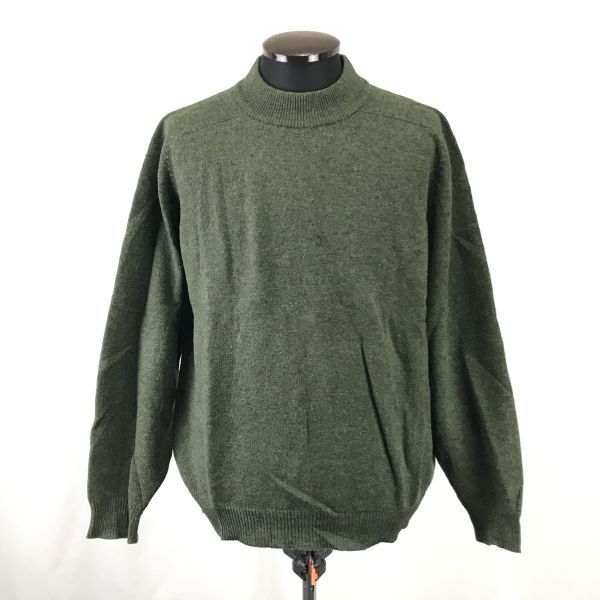 アメリカンレポート/AMERICAN REPORT★ウール100%/ニットセーター【メンズM/モスグリーン/moss green】Tops/Sweater◆BH349