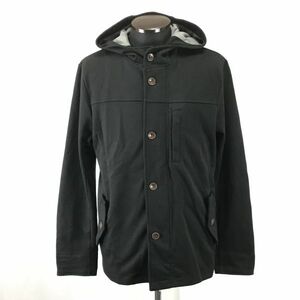 レイジブルー/RAGEBLUE★フーディーブルゾン/ショートコート【メンズL/黒/black】パーカー/Coats/Jackets/Jumpers◆BH346