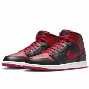 新品未使用 送料無料★Nikeナイキ★AirJordan1 Midエアジョーダン1ミッドAlternateBredブレッド /US8.5 26.5cmDQ8426-060★atmosnkrs赤黒