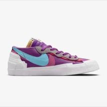 新品未使用 送料無料★NIKEナイキ★sacai x KAWS BLAZER LOW Purple Dusk/27cm9★サカイカウズブレーザーローコラボスニーカーDM7901-500_画像4