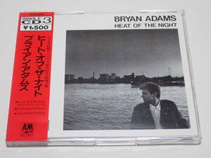 ★廃盤★ブライアン・アダムス★ヒート・オブ・ザ・ナイト★BRYAN ADAMS★HEAT OF THE★NIGHT★帯付、国内盤★D15Y3198★