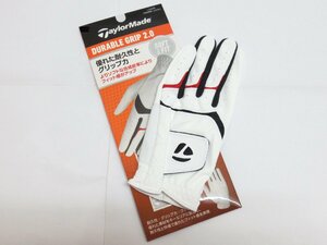  new goods * TaylorMade *TD307te. Rav ru grip 2.0 Golf glove *DURABLE GRIP*[N92991] white *25cm *1 sheets *.. packet 