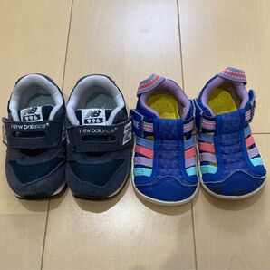 ほぼ同じ大きさ ニューバランス12cm イフミー水陸両用サンダル12.5cm まとめ売り