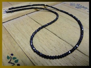 * prompt decision * Goro's pendant to super-discount .. .AAA. high grade. black spinel necklace 45cm