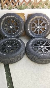 ブリヂストン デューラー A/T 001 ホワイトレター 225/70R16 XTREME-J 16インチ 114.3 7J + 35 4本セット 5000円offクーポン活用してね