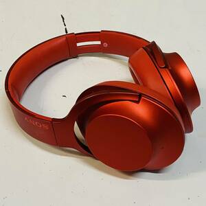 SONY ソニー ヘッドフォン ハイレゾリューション・オーディオ対応ステレオヘッドホン h.ear on MDR-100A シナバーレッド 中古品