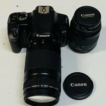 デジタル一眼カメラ レンズセット Canon EOS Kiss X2 EF LENS 75-300mm 1:4-5.6 ii /35-80mm 52mm /レンズ2台動作未確認済みジャンク品_画像1