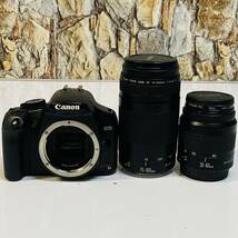 デジタル一眼カメラ レンズセット Canon EOS Kiss X2 EF LENS 75-300mm 1:4-5.6 ii /35-80mm 52mm /レンズ2台動作未確認済みジャンク品_画像6
