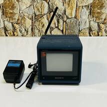 SONY KV-4SV2 インデックストロン カラーテレビ 89年製 Side Story 映像機器 昭和レトロ ソニー アダプター付き 電源確認済み_画像1