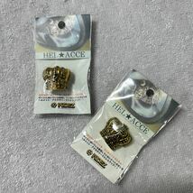 2個セット 新品 RIDEZ TU-3552 GOLD 王冠 キング ライズ ヘルメットアクセサリー ワンポイントカスタム ドットボタン A51110-7_画像1