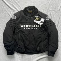 VANSON VS22111W 3XLサイズ バンソン 3シーズン対応ナイロンジャケット ライディングジャケット プロテクター装備 防寒 防風 A51003-15_画像2