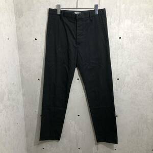 【1円スタート!!】HELMUT LANG(ヘルムートラング) アーカイブ スリムトラウザー スラックス BLACK XS シンプル スキニー コットン