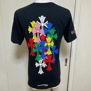 【美品】CHROME HEARTS クロムハーツ セメタリークロス マルチカラー 半袖 Tシャツ size M