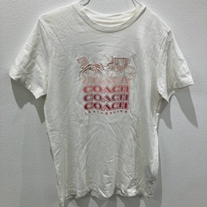 COACH　コーチ　半袖Tシャツ　馬車　刺繍　サイズXS　79700　白