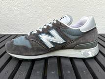 New Balance M1300CLS STEEL BLUE USA製 US9 27cm スエード アメリカ米国製 M1300CL S スティールブルー NB グレー Made In USA スニーカー_画像5