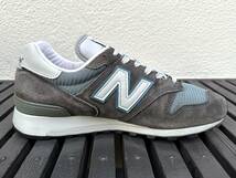 New Balance M1300CLS STEEL BLUE USA製 US9 27cm スエード アメリカ米国製 M1300CL S スティールブルー NB グレー Made In USA スニーカー_画像4