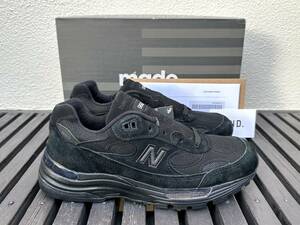 New Balance M992EA トリプルブラック USA製 US7 25cm 未使用 NB スウェード アメリカ米国製 BLACK 限定 NB 黒 スニーカー Made In The USA