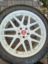 生産終了品！レアマイスタードレスデン20系RX外し☆バリ溝235/55R20ブリヂストンブリザックDM-V2 4本セット☆8.5J +35 5H-114.3☆手渡しOK!_画像5