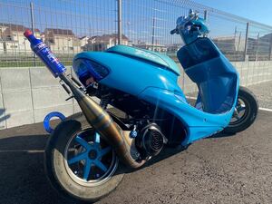 ホンダaf34ディオフルカスタム！フューエルワン刺さってます♪ガレージ保管.動画有！ハザード付き！全国発送.検ジョグaf18.チャンバー2スト