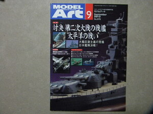 ▲モデルアート№876▲対決 第二次大戦の戦艦 太平洋の戦い～ハセガワ 1/450 戦艦 大和/山城/霧島/ワシントン/テネシー/ペンシルバニア/等