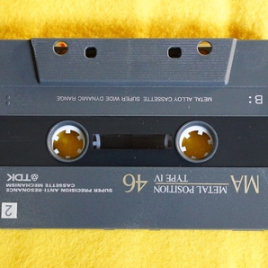 141_カセットテープ 録音済み TDK MA 46 メタルカセットテープ metal Cassette Tape Type IV metal Position メタルポジションの画像4