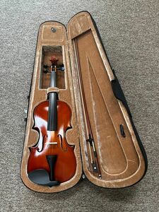 【F232】J.S.Violin バイオリン JV-200 全長約61cm ケース付 現状品