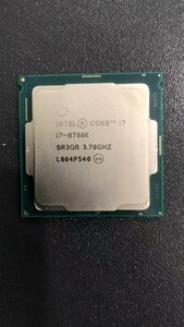 CPU インテル Intel Core I7-8700K プロセッサー 中古 動作未確認 ジャンク品 -8816
