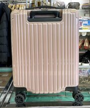 美品 A.L.I キャリーケース MAXSTOP-18 ピンク系 機内持込サイズ TSAロック キャリーバッグ スーツケース アジアラゲージ マックストップ_画像2