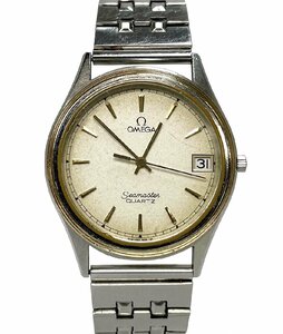 訳あり動作品 ビンテージ OMEGA SEAMASTER 196.0217 Cal.1332 クォーツ メンズウォッチ デイト 腕時計 カレンダー オメガ シーマスター