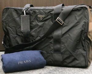 難あり プラダ V60S 2way ボストンバッグ ナイロン カードあり ブラック PRADA