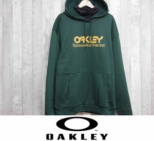 【新品】24 OAKLEY RIDER LONG 2.0 HOODIE - L - HUNTER GREEN/AMBER YELLOW 撥水 パーカー スノーボード 正規品