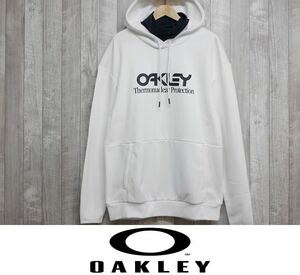 【新品】24 OAKLEY RIDER LONG 2.0 HOODIE - L - WHITE/BLACK 撥水 パーカー スノーボード 正規品