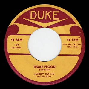 Larry Davis / Texas Flood! I Tried (Duke)