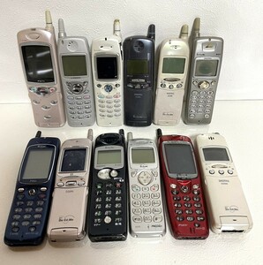 【M530】1円～/Panasonic/FUJITSU/DIGTAL/NTT/携帯電話/PHS/本体/大量/12台/まとめ売り/レトロ/昭和/ジャンク/