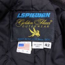 VINTAGE USA製●I.SPIEWAK GOLDEN FLEECE 80’S〜90’S Pコート スピワック ゴールデンフリース メルトンウール メンズ 大きめ 1円スタート_画像8