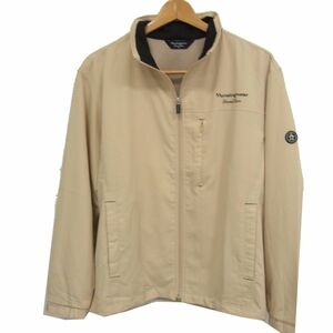 ☆Munsingwear マンシングウェア ジップジャケット ブルゾン ベージュ 秋物 ゴルフに メンズ 1円スタート