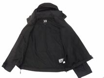 美品 定価77,000円◇Y-3 ワイスリー U HOODED WINDSTOPPER JACKET ウィンドストッパー ナイロン ジャケット ブラック DY7271 A2E001_画像3