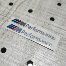 BMW【MPerformance】カラー メッキ調ステッカー 2P■Mシリーズ MSport MPower E36 E39 E46 E60 E90 F10 F20 F30 x1x2x3x4x5x6x7x8 320 325_画像5