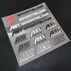 ABT SPORTSLINE ステッカー 13P■アウディ A1 A3 A4 B5 B6 B7 B8 A5 C5 A6 C6 c7 A7 A8 A1 V8 Q3 Q5 Q7 SQ5 S-line RS デカール