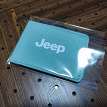 【Jeep】レザーカードケース 薄型 【ブルー】クライスラー・ジープ ラングラー アンリミテッド グランドチェロキー コンパス レネゲード_画像8