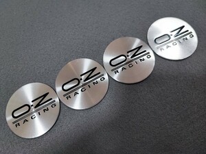 OZ Racing OZレーシング ホイール センターキャップ 50mm 4P シルバー×ブラック トヨタ 日産 ホンダ 三菱 スズキ マツダ スバル ダイハツ