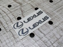 LEXUS メッキ調ステッカー 2P■LS500h GS300h GS350 GS450h IS300h IS350 CT200h RX300 RX450h NX300h RC300 RC350 RC-F GS-F Fスポーツ_画像1